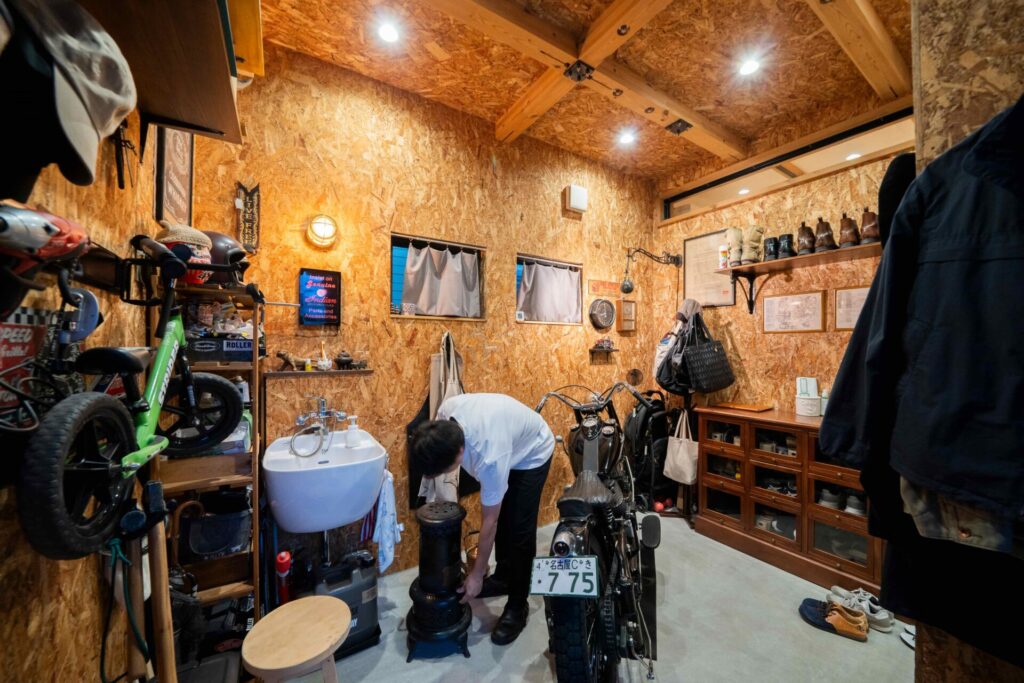 バイクと愛犬・愛猫と暮らす家 写真