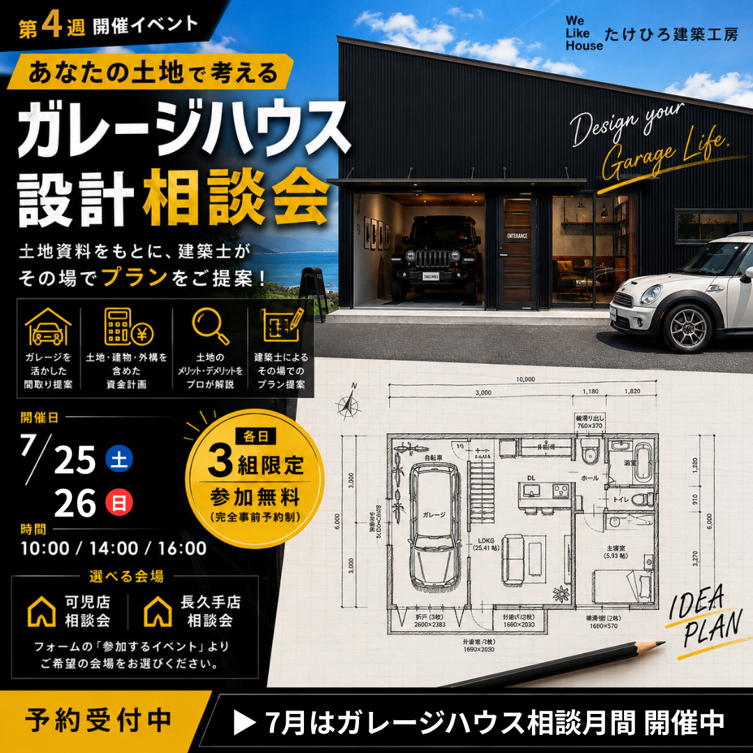土地情報だけでガレージハウスを提案
